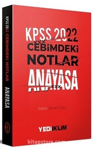 2022 KPSS Cebimdeki Notlar Anayasa Kitapçığı