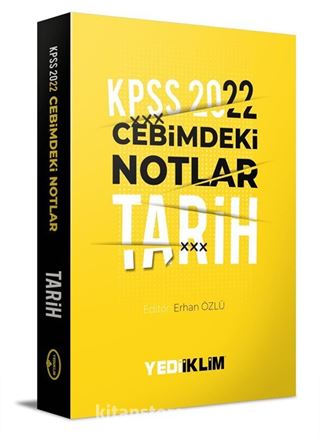 2022 KPSS Cebimdeki Notlar Tarih Kitapçığı