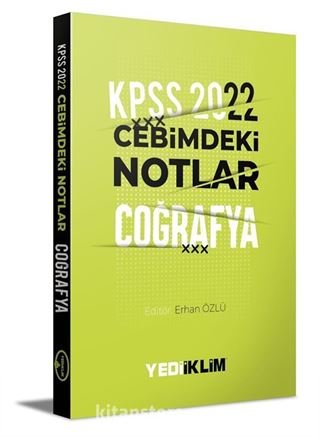 2022 KPSS Cebimdeki Notlar Coğrafya Kitapçığı