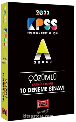 2022 KPSS A Grubu Fasikül Fasikül Çözümlü 10 Deneme Sınavı