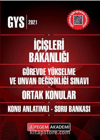 İçişleri Bakanlığı Görevde Yükselme ve Unvan Değişikliği Ortak Konular Konu Anlatımlı Soru Bankası