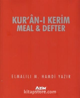 Kur'an-ı Kerim Meal ve Defter