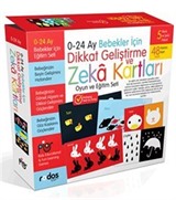 0-24 Ay Bebekler için Dikkat Geliştirme ve Zeka Kartları Oyun ve Eğitim Seti