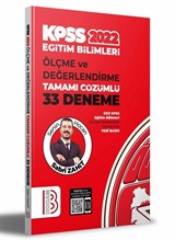 2022 KPSS Eğitim Bilimleri Ölçme ve Değerlendirme Tamamı Çözümlü 33 Deneme