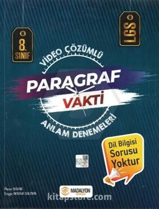 8. Sınıf Paragraf Vakti Anlam Denemeleri