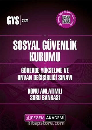 Sosyal Güvenlik Kurumu Görevde Yükselme Ve Unvan Değişikliği Sınavları İçin Konu Anlatımlı Soru Bankası