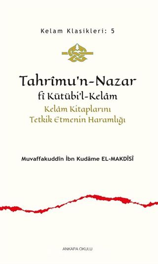 Tahrîmu'n-Nazar fî Kütübi'l-Kelam