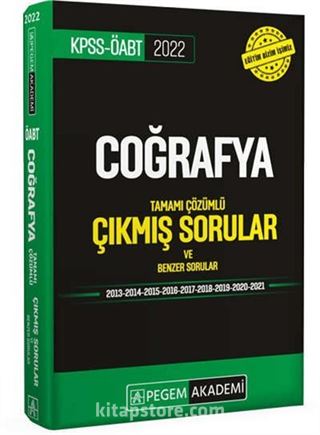 2022 ÖABT Coğrafya Tamamı Çözümlü Çıkmış Sorular ve Benzer Sorular