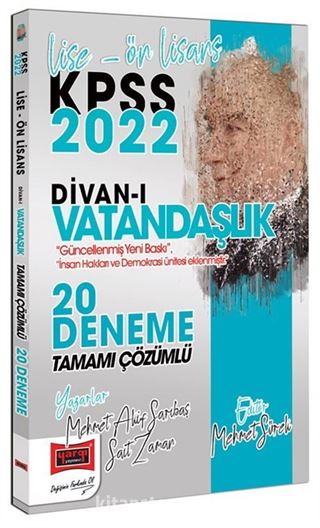 2022 KPSS Lise Ön Lisans Divanı Vatandaşlık Tamamı Çözümlü 20 Deneme