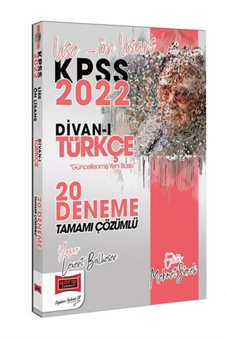 2022 KPSS Lise Ön Lisans Divanı Türkçe Tamamı Çözümlü 20 Deneme