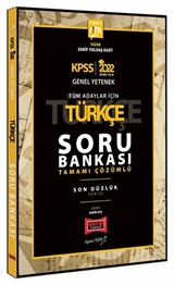 2022 KPSS Genel Yetenek Genel Kültür Son Düzlük Türkçe Tamamı Çözümlü Soru Bankası