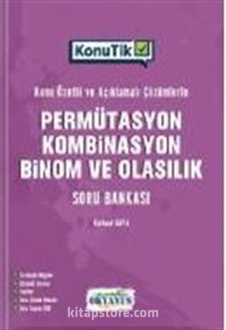 KonuTik Permütasyon, Kombinasyon, Binom ve Olasılık Soru Bankası