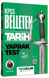 KPSS Genel Kültür Belleten Tarih Çek Kopart Yaprak Test