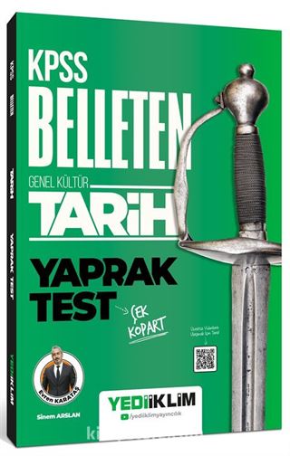 KPSS Genel Kültür Belleten Tarih Çek Kopart Yaprak Test