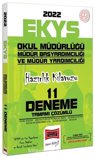 2022 EKYS Okul Müdürlüğü Müdür Başyardımcılığı ve Müdür Yardımcılığı Hazırlık Kılavuzu Tamamı Çözümlü 11 Deneme