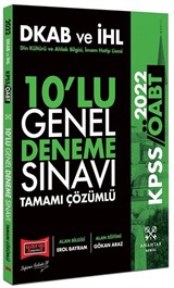 2022 ÖABT Din Kültürü ve Ahlak Bilgisi İmam Hatip Lisesi Tamamı Çözümlü 10'lu Genel Deneme Sınavı