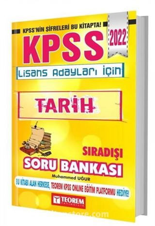 2022 KPSS Lisans Sıradışı Tarih Soru Bankası