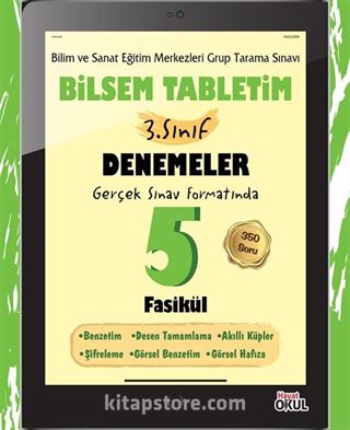 Bilsem Tabletim 3. Sınıf Denemeler 5 Fasikül