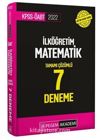 2022 KPSS ÖABT İlköğretim Matematik 7 Deneme