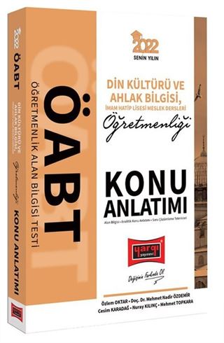 2022 ÖABT Din Kültürü ve Ahlak Bilgisi İmam Hatip Lisesi Meslek Dersleri Öğretmenliği Konu Anlatımı