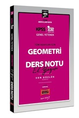 2022 KPSS Lisans Genel Yetenek Tüm Adaylar İçin Son Düzlük 5 Yargıç Serisi Geometri El Yazısı Ders Notu