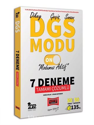 2022 DGS Modu Tamamı Çözümlü 7 Deneme