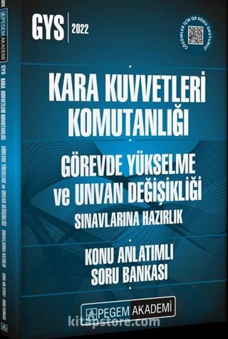 2022 Kara Kuvvetleri Komutanlığı Görevde Yükselme ve Unvan Değişikliği Konu Anlatımlı Soru Bankası