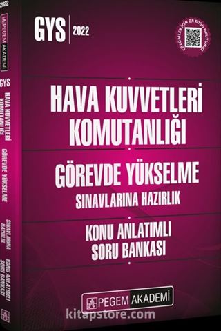 2022 Hava Kuvvetleri Komutanlığı Görevde Yükselme Sınavlarına Hazırlık Konu Anlatımlı Soru Bankası