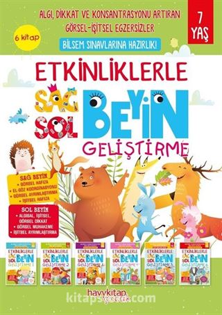 Etkinliklerle Sağ Beyin Sol Beyin Geliştirme (7 Yaş) 6'lı Set