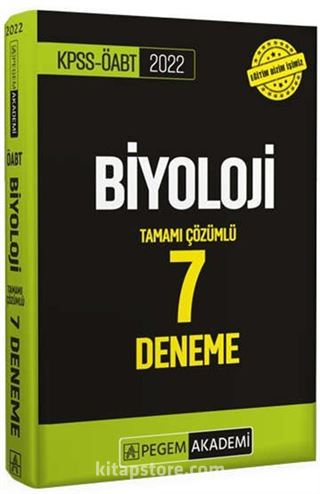 2022 KPSS ÖABT Biyoloji 7 Deneme