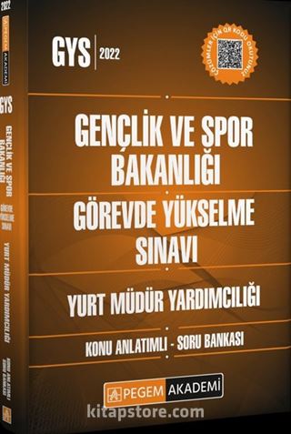 2022 Gençlik ve Spor Bakanlığı Görevde Yükselme Sınavı Konu Anlatımlı Soru Bankası Yurt Müdür Yardımcılığı