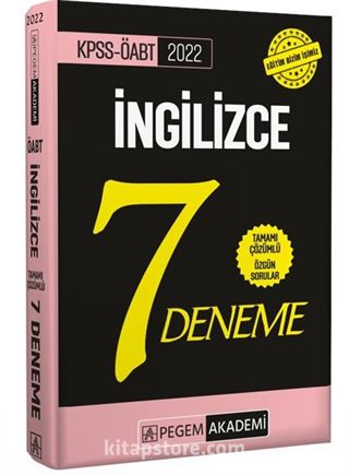 2022 KPSS ÖABT İngilizce Tamamı Çözümlü 7 Deneme