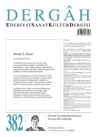 Dergah Edebiyat Sanat Kültür Dergisi Sayı: 382 Aralık 2021