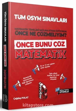 ÖSYM Sınavları İçin Önce Bunu Çöz Matematik Soru Bankası