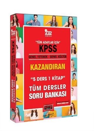 2022 KPSS Genel Yetenek Genel Kültür 5 Ders 1 Kitap Kazandıran Tüm Dersler Soru Bankası