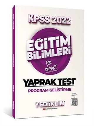 2022 KPSS Eğitim Bilimleri Program Geliştirme Çek Kopart Yaprak Test