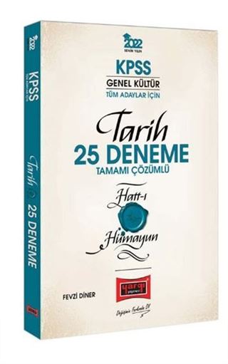 2022 KPSS Genel Kültür Hatt-ı Hümayun Tarih Tamamı Çözümlü 25 Deneme