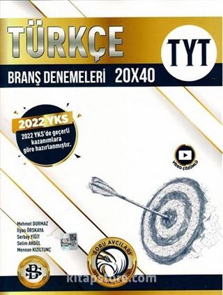 TYT Türkçe 20x40 Branş Denemeleri