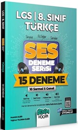 2022 LGS 8.Sınıf Türkçe SES Deneme Serisi 15 Deneme