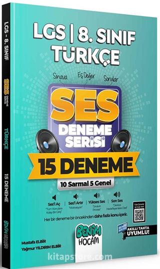 2022 LGS 8.Sınıf Türkçe SES Deneme Serisi 15 Deneme