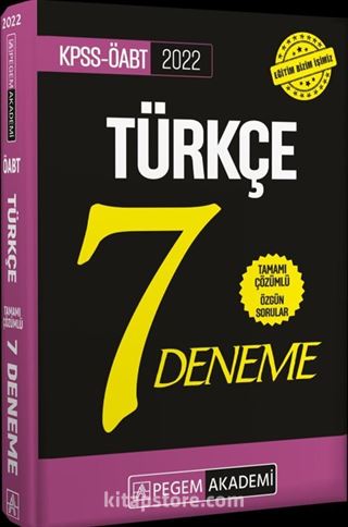 2022 ÖABT Türkçe Öğretmenliği Tamamı Çözümlü 7 Deneme