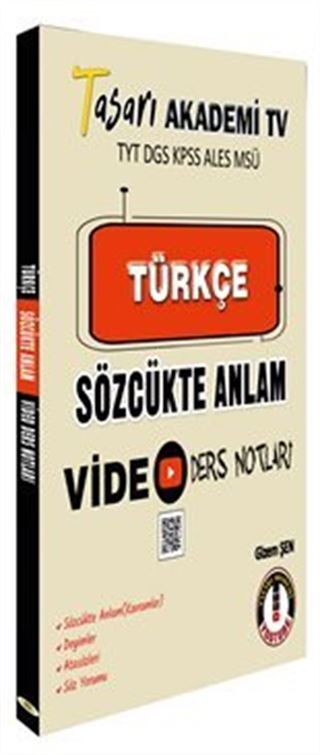 DGS Türkçe Sözcükte Anlam Video Ders Notları