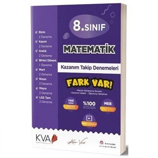 8. Sınıf Matematik Kazanım Takip Denemeleri