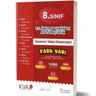 8. Sınıf T.C. İnkılap Tarihi ve Atatürkçülük Kazanım Takip Denemeleri