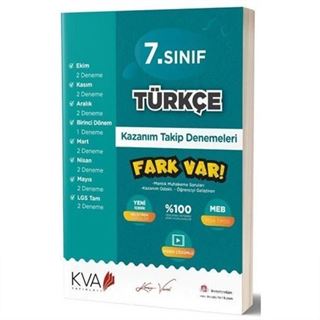 7. Sınıf Türkçe Kazanım Takip Denemeleri