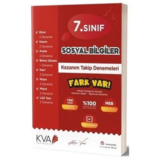 7. Sınıf Sosyal Bilgiler Kazanım Takip Denemeleri