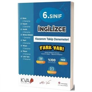 6. Sınıf İngilizce Kazanım Takip Denemeleri