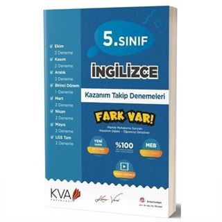 5. Sınıf İngilizce Kazanım Takip Denemeleri