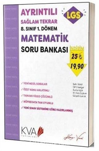 8. Sınıf 1. Dönem Matematik Soru Bankası Ayrıntılı Sağlam Tekrar