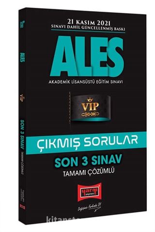 ALES Son 3 Sınav Tamamı Çözümlü Çıkmış Sorular